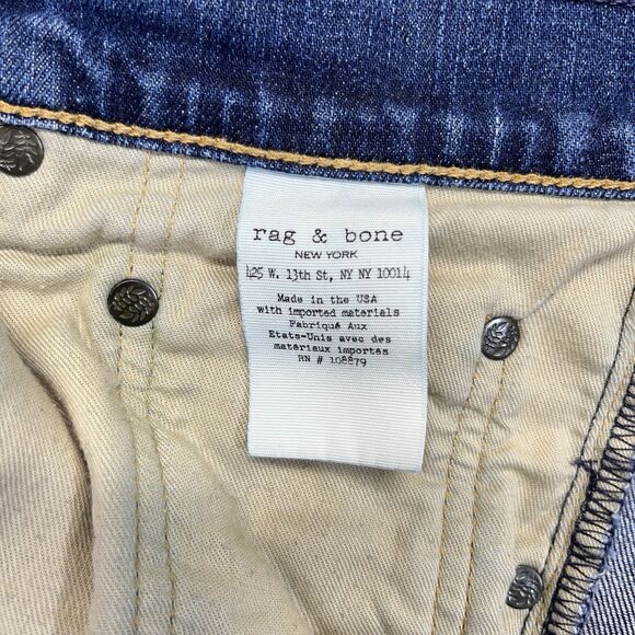 Rag & Bone Fit 2 Slim Leg Jeans Men’s 31 Standard Issue Wash M1223K510 - Picture 5 of 14